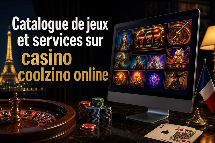 Catalogue de jeux et services sur casino coolzino online