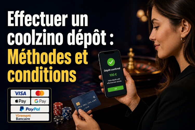 Effectuer un coolzino dépôt : Méthodes et conditions